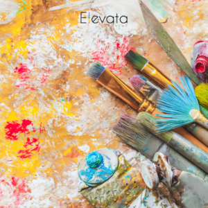 Elevata Retreat Art Package Kit, with Paints & Brushes found at Elevata Retreat Accommodation, Montville Qld