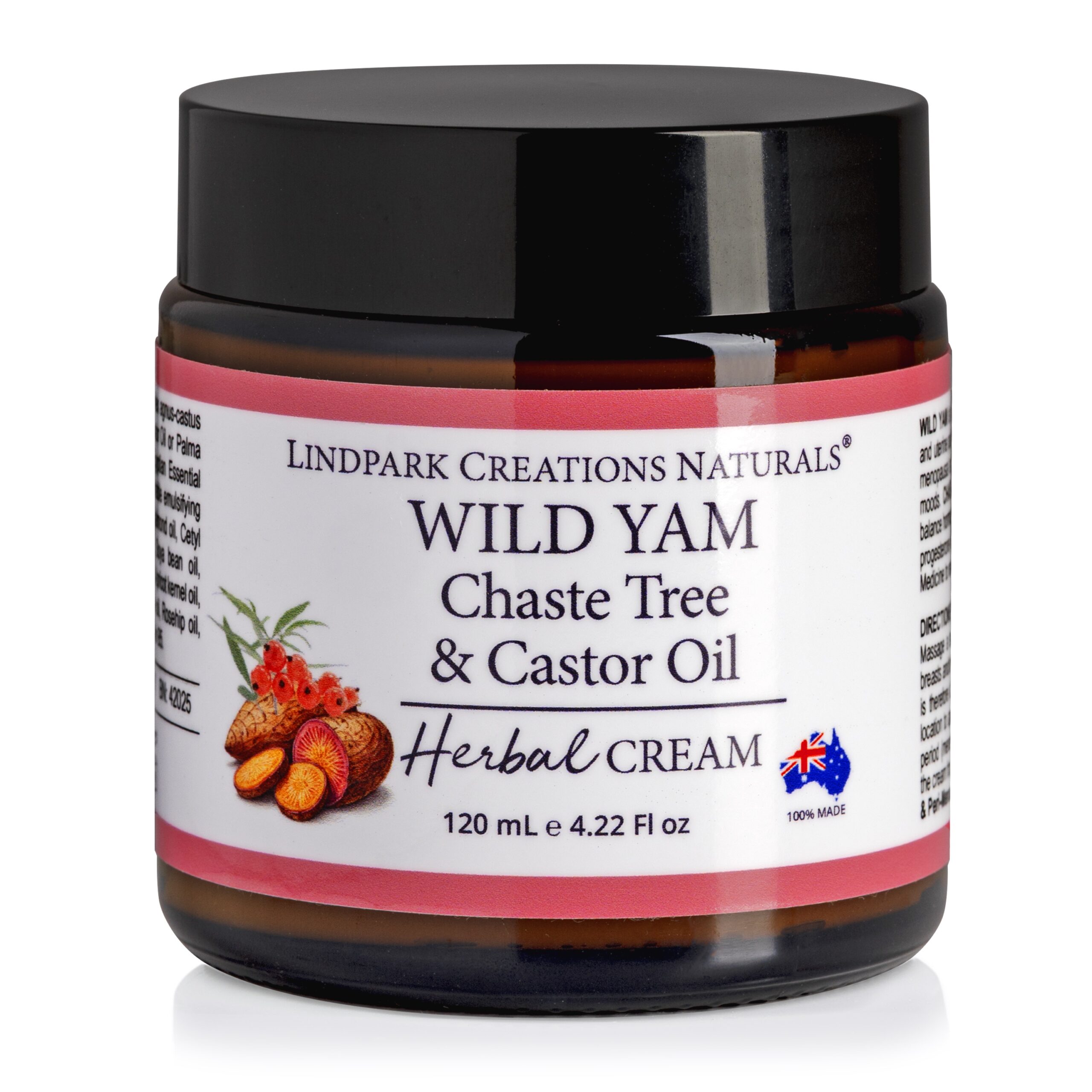 Wild Yam Chaste Tree & Castor Oil Herbal Cream 120mL